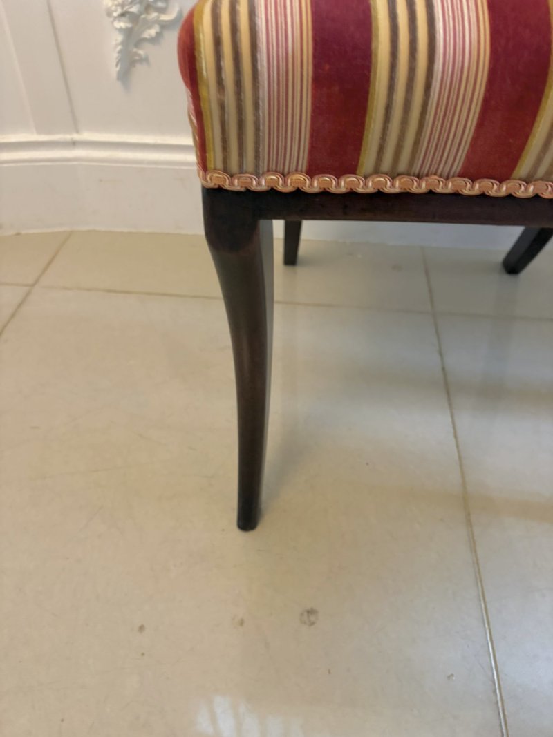 Antique Regency Mahogany Dining Chairs Set of Eight Including Two Carvers Scroll Arms - Image 21